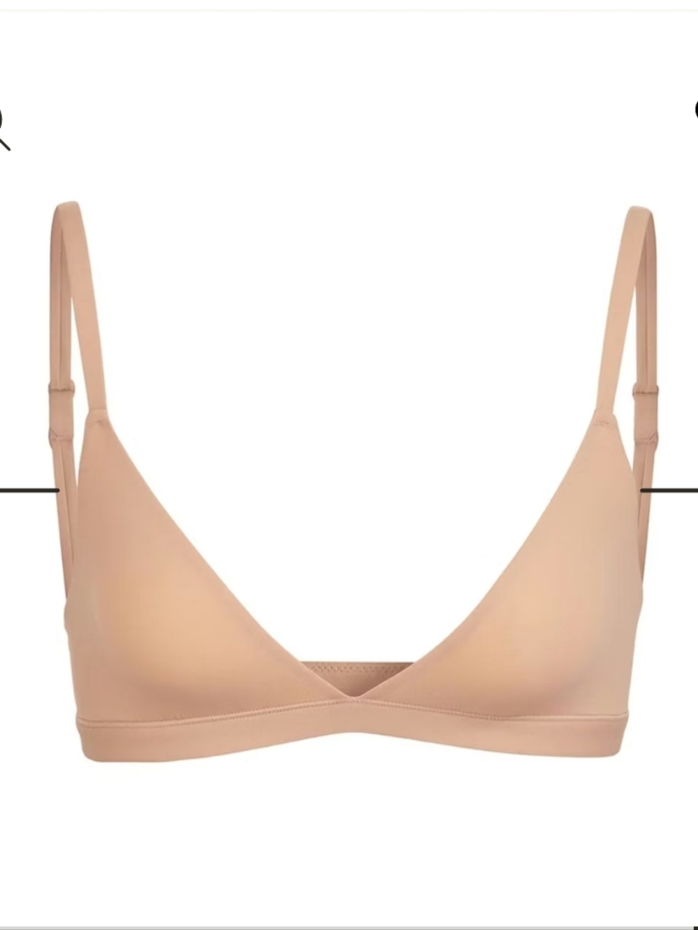 NWT SKIMS TRIANGLE BRALETTE Sz S $34 Ochre